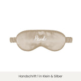 Schlafmaske mit Personalisierung | Champagner