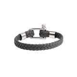 Nautical Leder-Armband | Grau