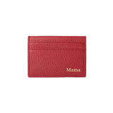 Cardholder Grained Leather | Scarlet