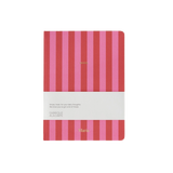 Notizbuch Journal | Rosa-Rot Gestreift
