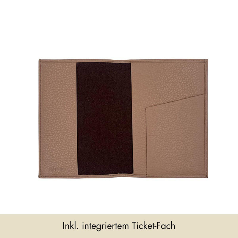 Reisepass-Hülle genarbtes Leder | Beige von MERSOR Studio | Geschenke bei MERSOR