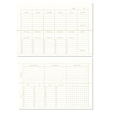 Wochen Planner von A-Journal in beigen Leinen | MERSOR